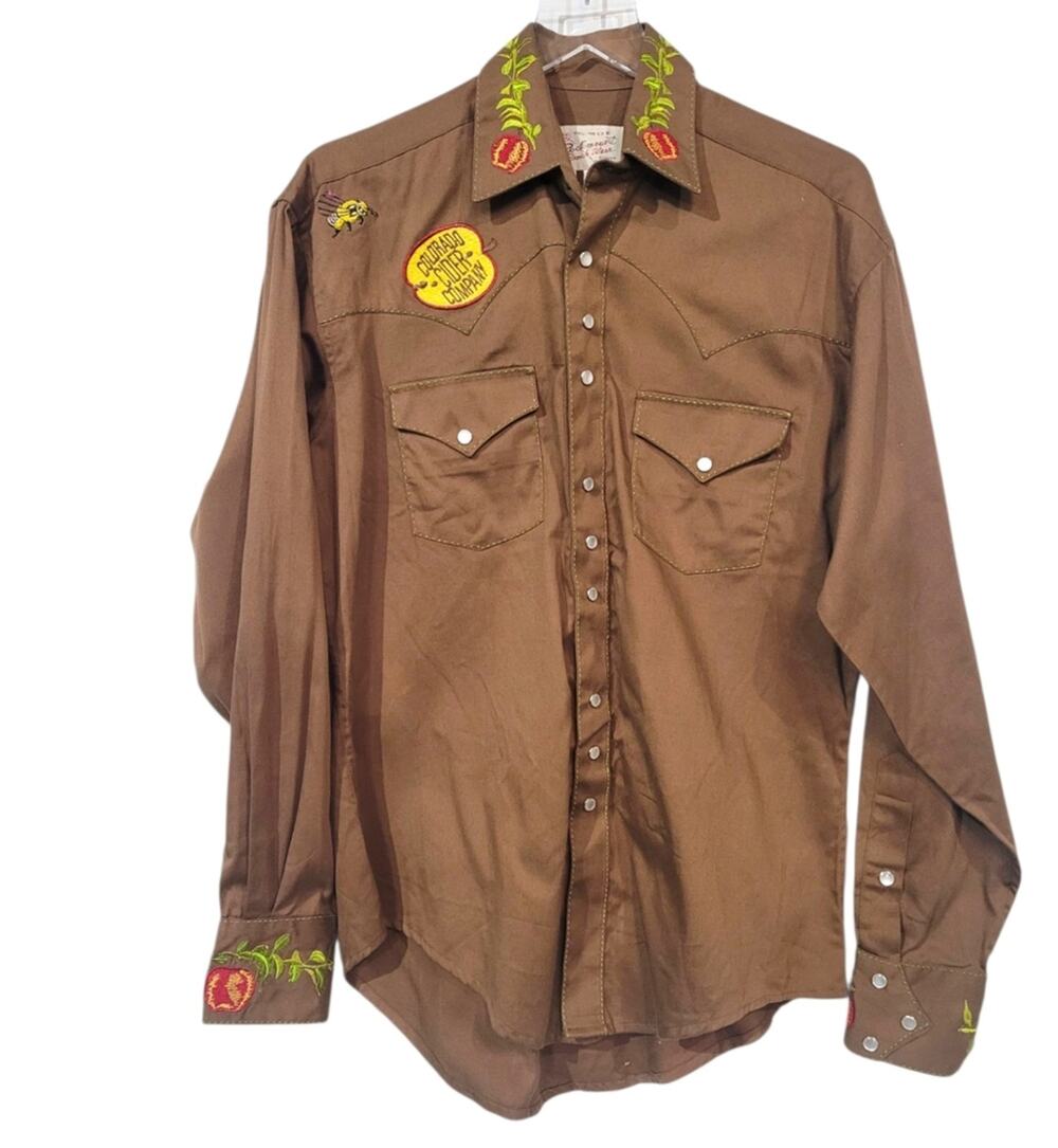 Rockmount Ranch Wear Unisex S Shirt Colorado Cider Company Western Long Sleeve